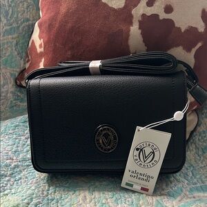 Valentino Orlandi Black Crossbody Bag